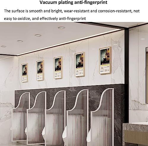 Genérico Divisor De Privacidad For Urinario De Acero Inoxidable, Mampara De Baño De Vidrio Templado(D,1 Piece Set)