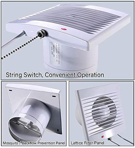 SAILFLO 4 Inch Wall-Mounted Exhaust Fan 
