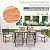 AERBUSKE 7 Pieces Outdoor Table and Chairs Set Outdoor Patio Furniture Set Wicker Patio Dining Sets for 6 Patio Table and Chairs Set Outdoor Furniture Set for Garden Yard Porch Poolside