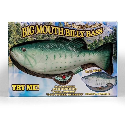 Big Mouth Billy Bass - Der singende & tanzende Fisch ca 28 cm (Don\'t Worry be Happy & I\'ll Survive)