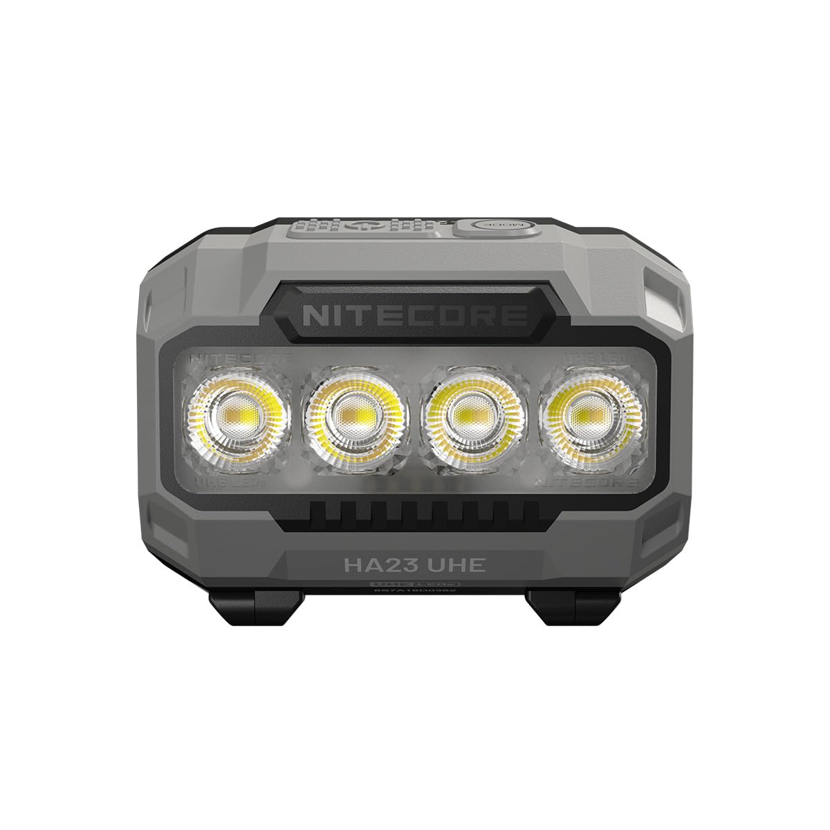Nitecore Stirnlampe HA23 UHE - 600 Lumen LED Kopf-Lampe, USB-C aufladbares Stirnlicht, 132m Leuchtweite, wasserfest, Outdoor-Notfallleuchte mit Rotlicht (Schwarz)