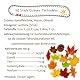 Gleevio Ahornblätter Tortendeko Essbar, 50 Stück Herbst Deko Torte Essbar, Essbare Ahornblätter Cupcake Topper, Erntedankfest Muffin Deko,Esspapier Tortendeko, Blätter Kuchendeko für Thanksgiving