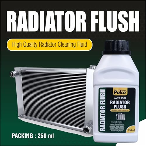 Image of PALCO Radiator Flush & Cleaner 250ml, Cleaning Fluid for Car, Truck & Tractor - Removes Rust, Scale, Lime Deposits & Sludge - Restores Cooling Efficiency - Compatible with All Coolants