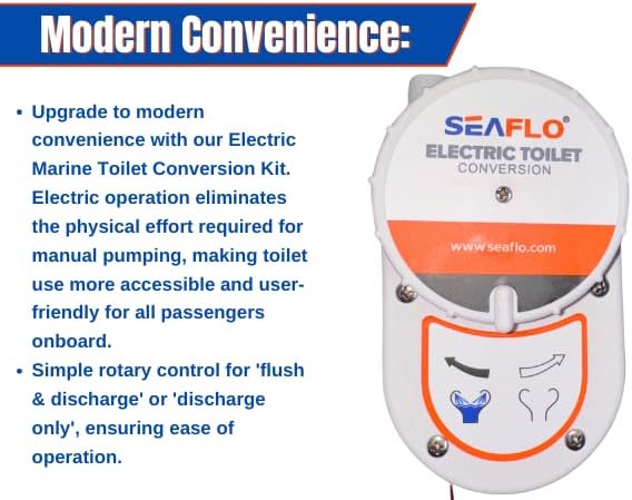 SEAFLO Electric Toilet Conversion Kit rotary control