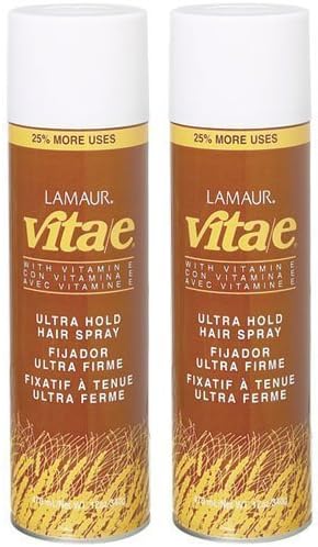 Lamaur Vita-e Ultra Hold Hair Spray with Vitamin E, Pack of 2 (10 oz each) by Lamaur [Beauty]