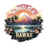 Honolulu Hawaii A Souvenir Decorative Flat Magnet 4-Inch