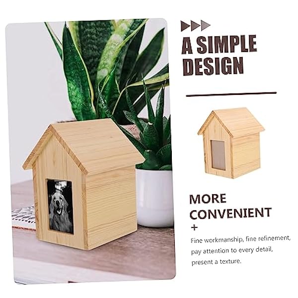 Didiseaon 2 Stuks Huisdier Urn Ornament Fotolijst Honden Gedenkteken Urn Kitten Urnen Kat Urnen Voor As Katten As As Urnen Voor Honden Houten Fotolijsten Huisdier Gedenkteken Aandenken Urn