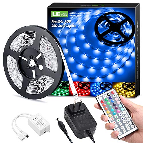 Lepro S1 AI LED Lights, WiFi RGBIC Led Lights Strip for Bedroom, Work with Alexa & Google Smart LED Lights for Bedroom, Music Sync Led Strip Lights, LLM led Light, 16.4ft Bluetooth LED Light