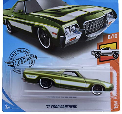 Hot Wheels 72 Ford Ranchero verde escala 1:64 miniatura 2
