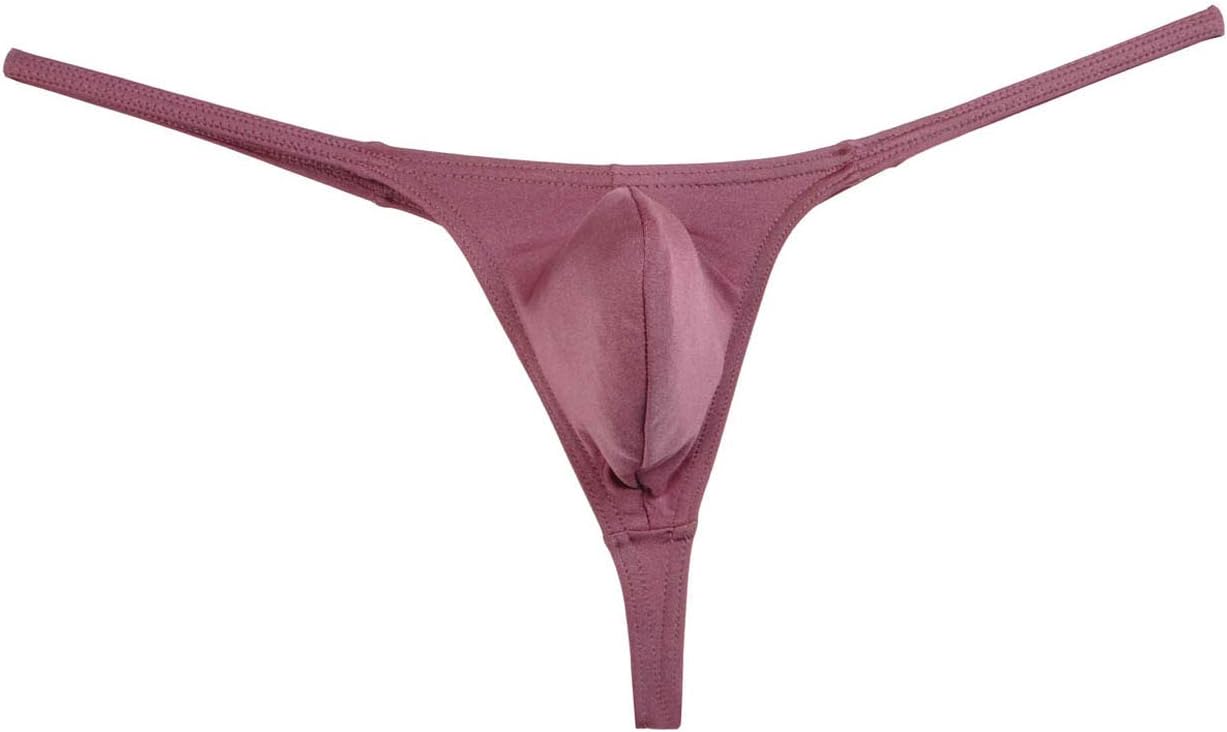 Pack of Men's Stretch Micro Thong Underwear Contour Pouch T-Back Bikini G-String Spandex Jockstrap - Image 4