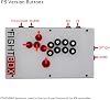 FightBox F4-PS4 全ボタンレバーレス アーケードファイトスティックゲームコントローラー PC/PS3/PS4対応
