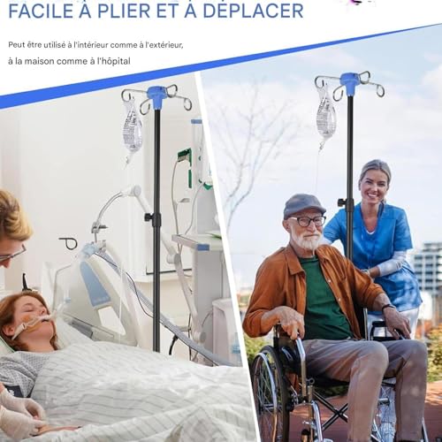 Support perfusion pliable pour hôpitaux cliniques et domicile - 2