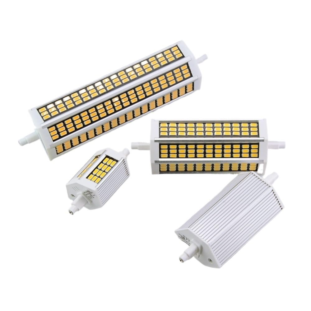 1fortunate Confezione da 5, Lampadina Faretto LED R7S 78/118/135/189mm Lampade Proiettore a Diodo LED AC220V R7S Senza Sfarfallio(Warm White,20W 189mm)