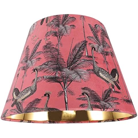 Milisten Lampe de Table Abat-jour Fleur Paon Cover
