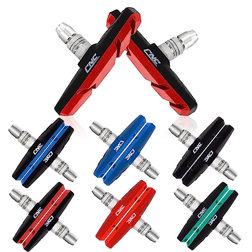 Image of Chooee Bike V-Brake Pads, Bicycle 70mm Brake Blocks Set, 2 Pairs Universal Brake Shoes