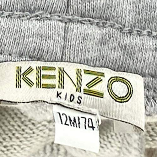 Jogging Kenzo Kids luxe en pur coton molletonné doux couleur gris - 4