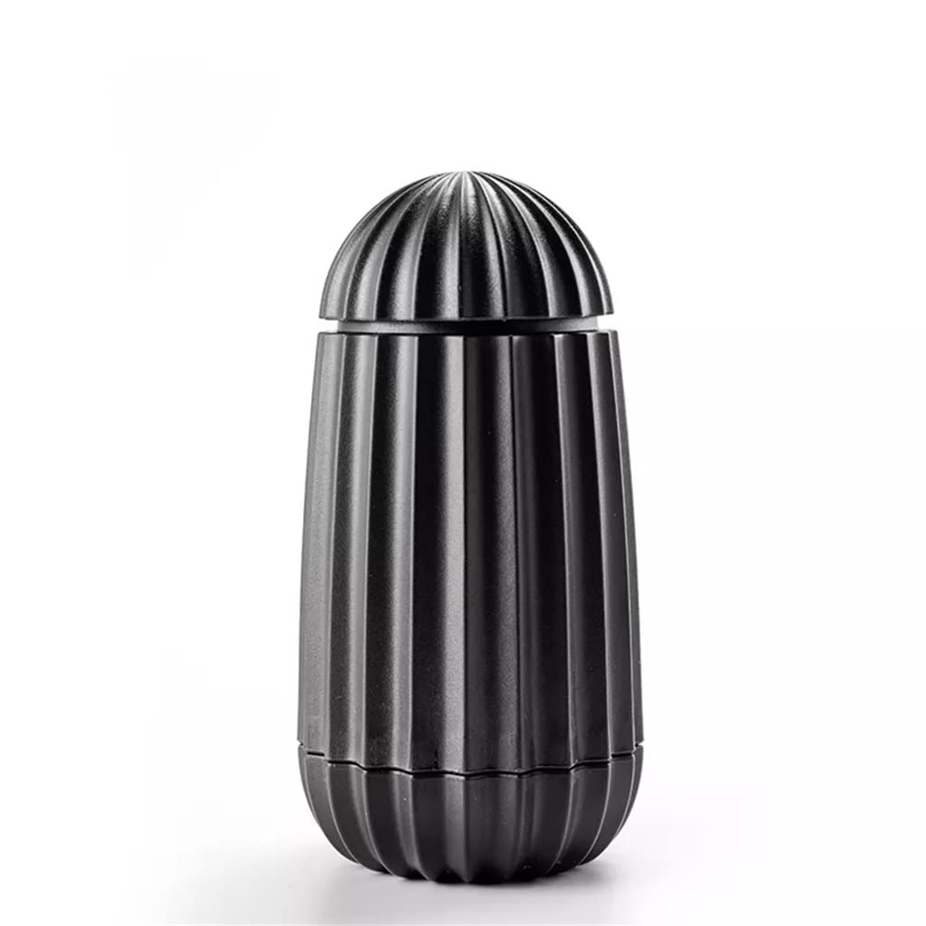 Porta stuzzicadenti Automatico a Forma di Cactus Porta batuffolo di Cotone Scatola portaoggetti in bambù Decorazione Tavolo da Pranzo per la casa (D Come Mostra)