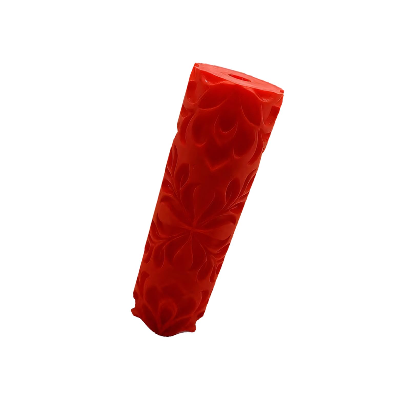 Ceramic Clay Embossing Tool Roller with Floral Relief Texture for Pottery Projects, Craft Tables and Workshops Pottery Texture Roller Damascus Clay Embossing Tool Floral Pattern Ceramic Craft Stamper