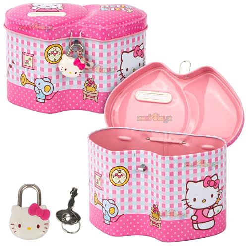 Image of Zest 4 Toyz Money Bank for Kids Metal Piggy Bank with Lock N Key Money Saving Box Gullak Money Box Coin Bank Kids Cash Box Return Gifts