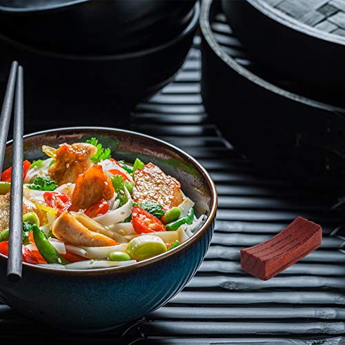 Cabilock 6Pcs Resto Pauzinho de Madeira Colher Garfo de Jantar Japonês Suporte Suporte De Mesa para