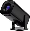 Projector 4K Projector Home Theater Portable LED Mini 1080P Native Smart Video Game Mobile Pocket Cinema Wi-Fi BT Small Household Black