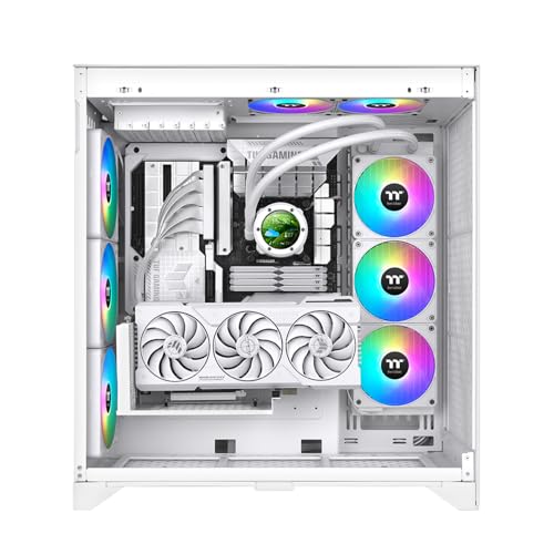 Image of Thermaltake TH360 V2 Ultra EX ARGB AIO Cooler /Snow /Water Block 2.1 inch LCD /Fan 120 * 3 /Magnetic Quick Connection /MB ARGB Sync Control /LCD Software Control /CL-W426-PL12SW-A