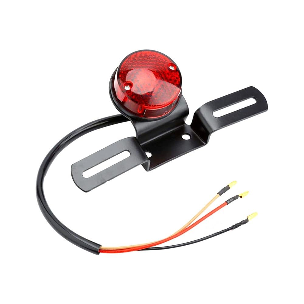 Feu rétro à LED pour moto avec support de plaque en métal robuste pour Custom - 8