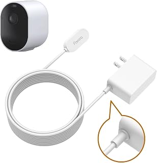 Charging Cable for Arlo Ultra/Ultra 2/Arlo Pro4/ 5S/Arlo Go 2 with Adapter, 15ft/4.6M Magnetic Charging Cable Weatherproof Indoor Cable Compatible Arlo Ultra/Ultra 2 and Arlo Pro 4/5S