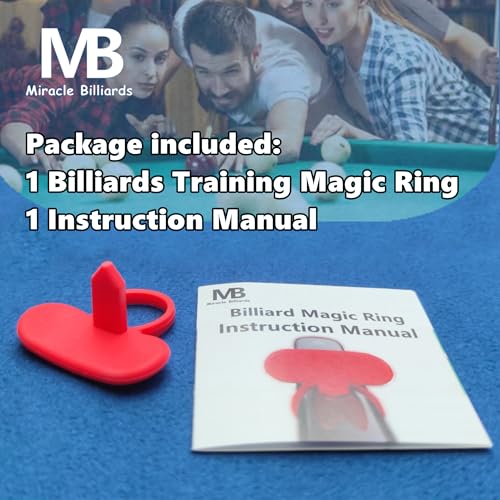 Cue Grip Trainer for Billiards & Pool - Silicone Alignment Ring, Improve Your Stroke & Shot Accuracy | Billiard Practice Aid with Instruction Manual Billiard Training Aids Billiards Accessories - Image 5