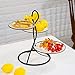 Produktbild DAMAI STORE Rack-Nordic Mehrschichtige Kuchen Obstteller Dessert Minimalist Obstkorb Mode Kreative Wohnzimmer Süßigkeit Tip Obstteller 26.5 * 40cm (Color : Gold)