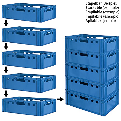 Caisse empilement plastique E2 Kingpower bacs gerbables robustes