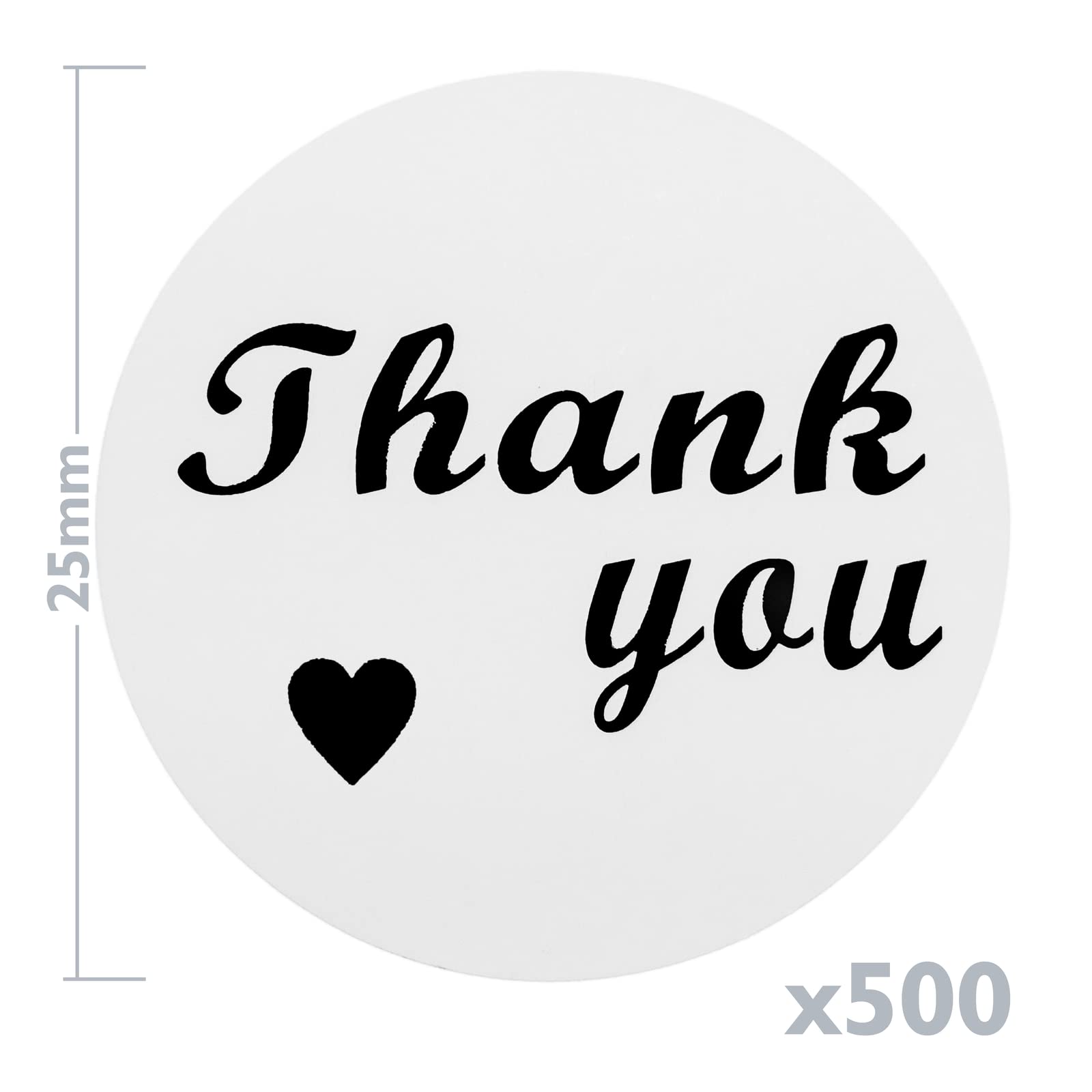 Etichette Rotonde 30 Mm - Thank You - Kraft X100 - Perles & Co - Foto 9