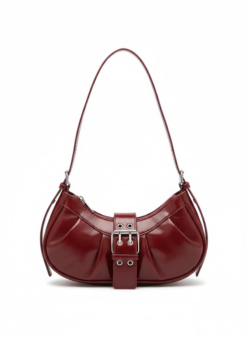 HaveGlam Women’s PU Leather Shoulder Bag | Trendy Buckle Design Handbag | Stylish Small Sling Purse for Daily & Party Use | New Design