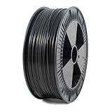 Starke und flexible ICE FILAMENTS, PETG Filament, 3D Drucker Filament, 2.85mm, 2.30kg, Brave Black (Schwarz)