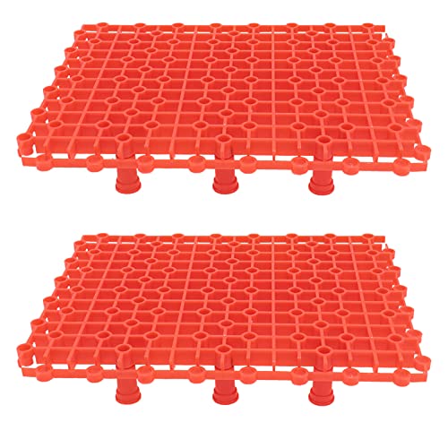 POPETPOP Aquarium Tank Aquarium Tank 1 Set Aquarium Divider Tray Grid Board Divider Separator Fish Tank Bottom for Mixed Breeding Red Aquarium Accessories Aquarium Accessories