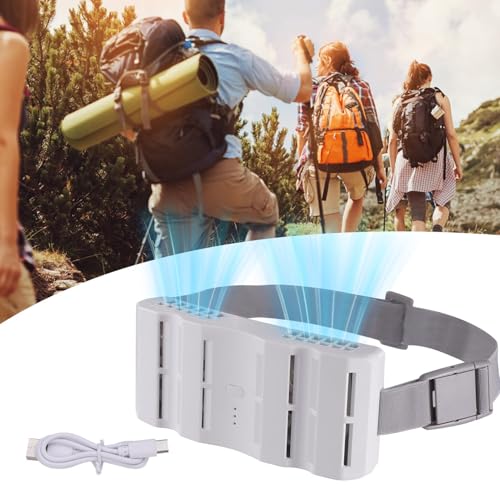 Double circulateur d'air 3 vitesses à batterie rechargeable portable - 4