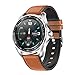 Produktbild NVFED P9 Smart Watch Männer IP68 wasserdichte Fitness Uhren Bluetooth Sports Tracker Heart Rate Monitor Smartwatch for Android IOS iPhone (Color : BrownLeather)
