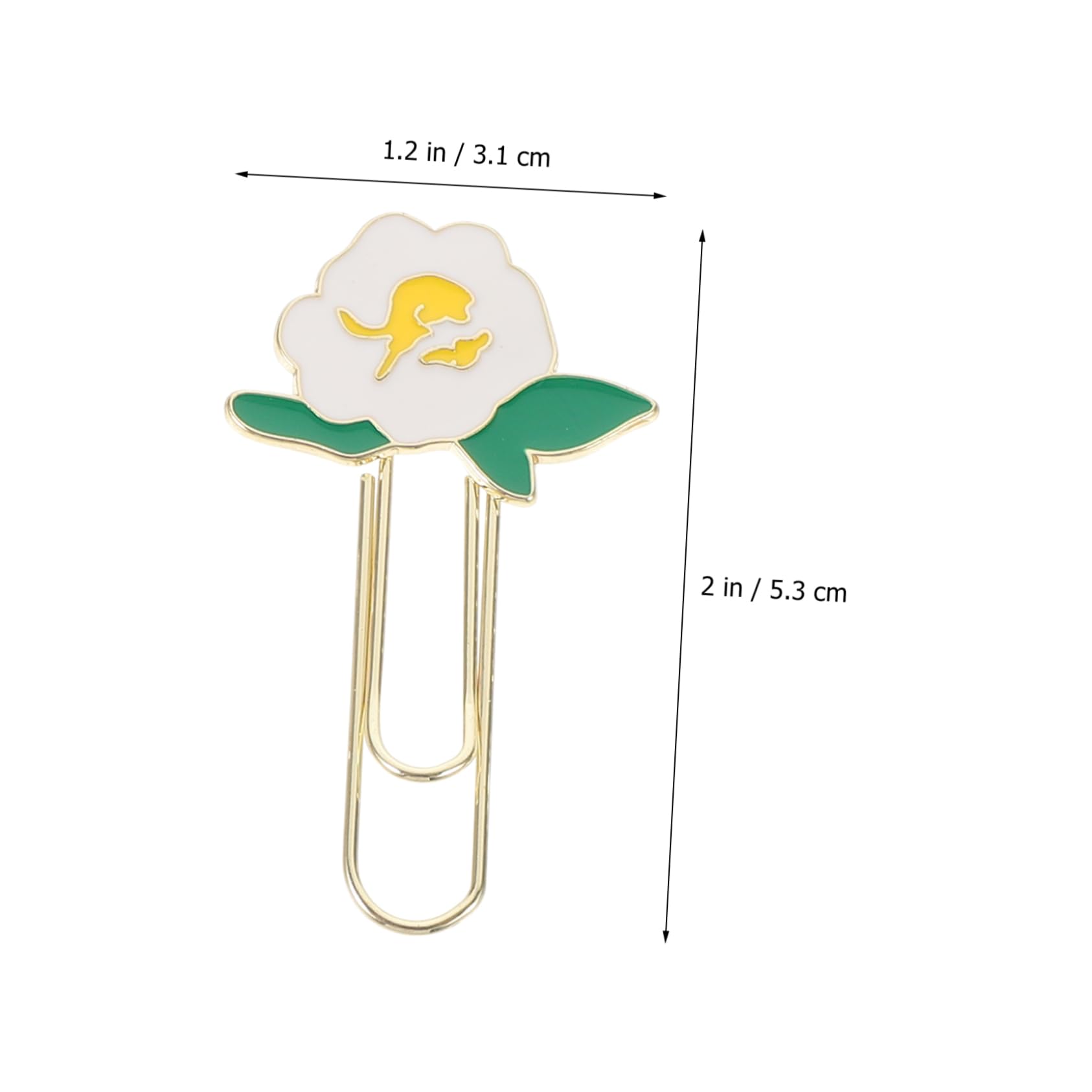 Uonlytech 4 Set Clip Carta Metallo Clip Decorative Per Ufficio E Delicate Per Documenti Adatte Per Biglietti Visita E Quaderni 6 Pezzi*4
