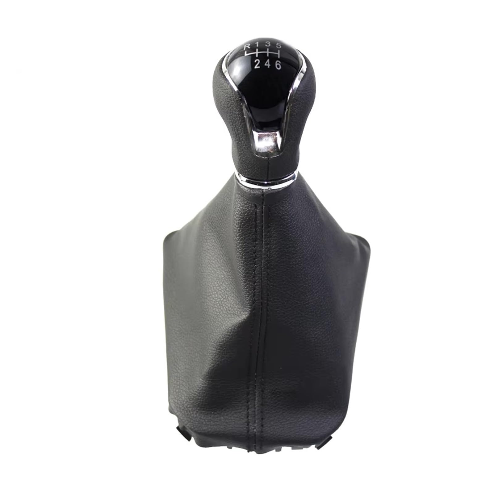 SRVSQTPTVK Car Shift Knob Manual 5/6 Speed Gear Shift Knob PU Gaiter Boot LHD for Seat for Ibiza V 6F for Arona KJ 2017-2025 6F0711113N(6 Speed)