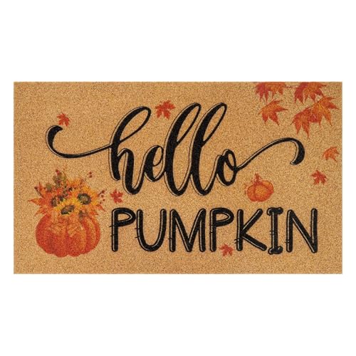 FRAMICS Fall Door Mat Outdoor, Hello Pumpkin Welcome Door Mats, N...