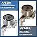 A ABSOPRO Belt Tensioner Drive Belt Tensioner Pulley Assembly for Chrysler PT Cruiser 2003-2010 2.4L L4 No.04781570AB Metal 1 Pcs