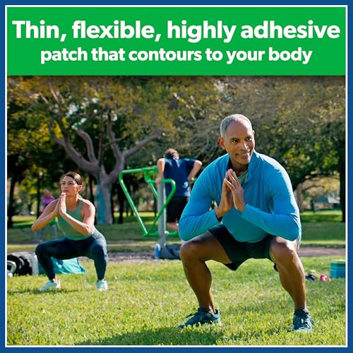 Salonpas Maximum OTC Strength Lidocaine 4% Pain Relieving Flex Patch, Apply for Up to 8 Hours, Unscented, Thin, Flexible, Lightweight, Patch Stays in Place, 7 Patches - Thumbnail 3