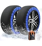 Amazon.co.jp: leehuwai 布製タイヤチェーン 布チェーン スノーソック 
