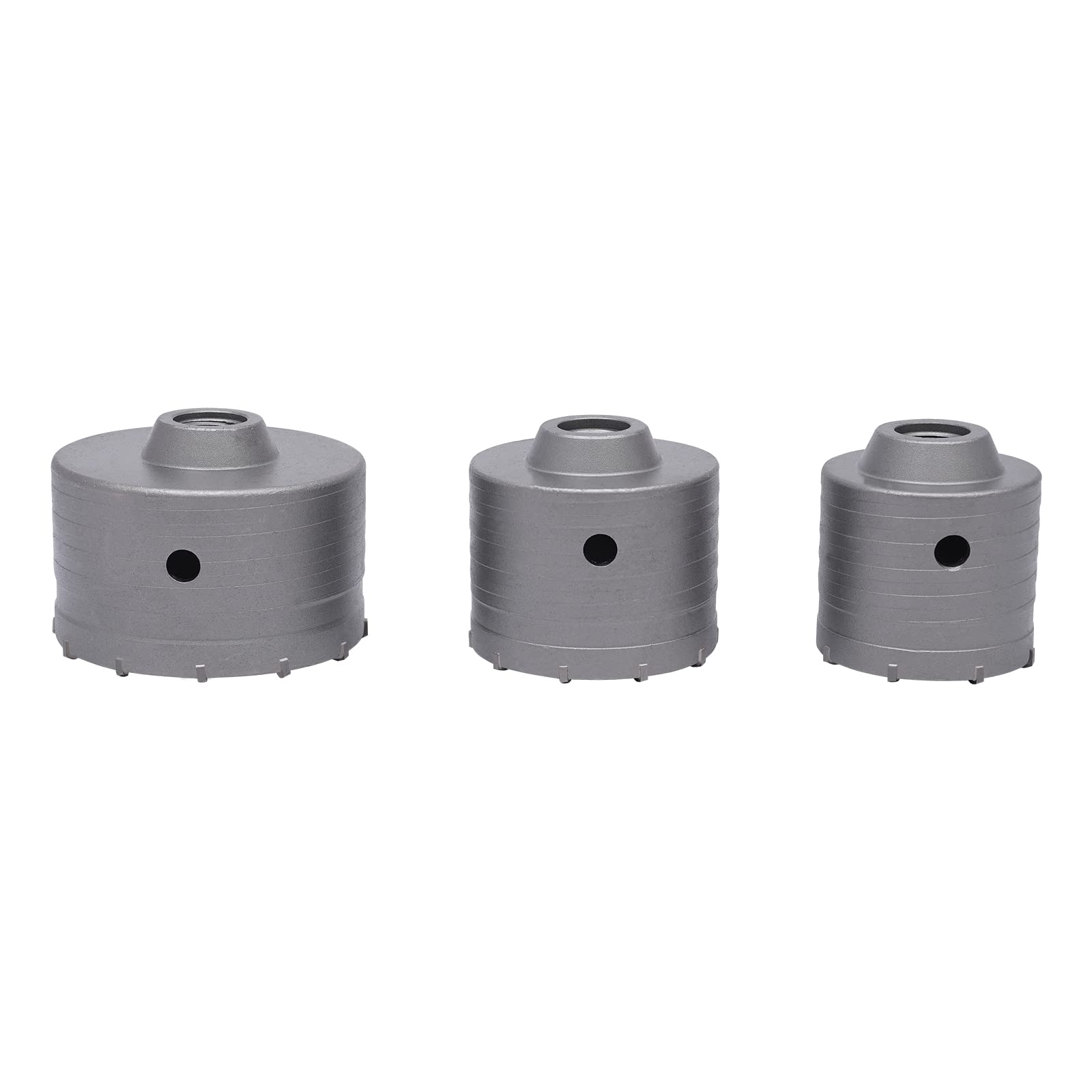 Zestaw 9 wierteł do betonu, 30-100 mm, zestaw wierteł do betonu 330-350 mm, głębokość cięcia otworów, zestaw wierteł rdzeniowych, zestaw wierteł do betonu, Ø 30/40/68/80/100 mm, wiertło rdzeniowe z