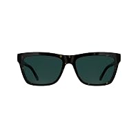 Calvin Klein Jeans Men's Sunglasses CKJ25623S - Dark Havana with Solid Petrol Lens