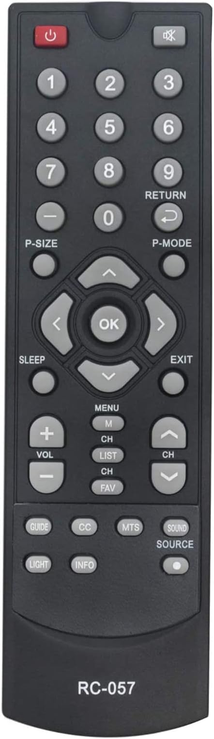 New Replaced COBO RC-057 RC 057 Remote Control for COBY TFTV1925 COBY TFTV2225 EDTV1935 TFTV1925 TFTV2225 TFTV2425 TFTV4028 LEDTV3226 LEDTV5536 TFTV3229 LEDTV1935 TFTV1925 TFTV2225 TFTV2425 TFTV4028