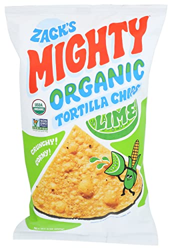 Zack's Mighty Organic Lime Tortilla Chips, 9 Oz #TOP2