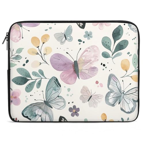 Funda para portátil de 10 pulgadas antichoque carcasa blanda para tablet mariposas