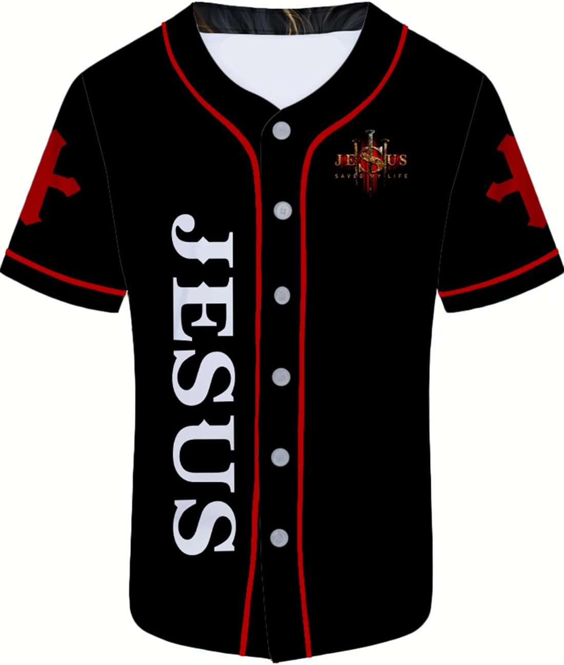 Print Baseball Jerseys for Men Sports Shirts Casual Baseball for Fans