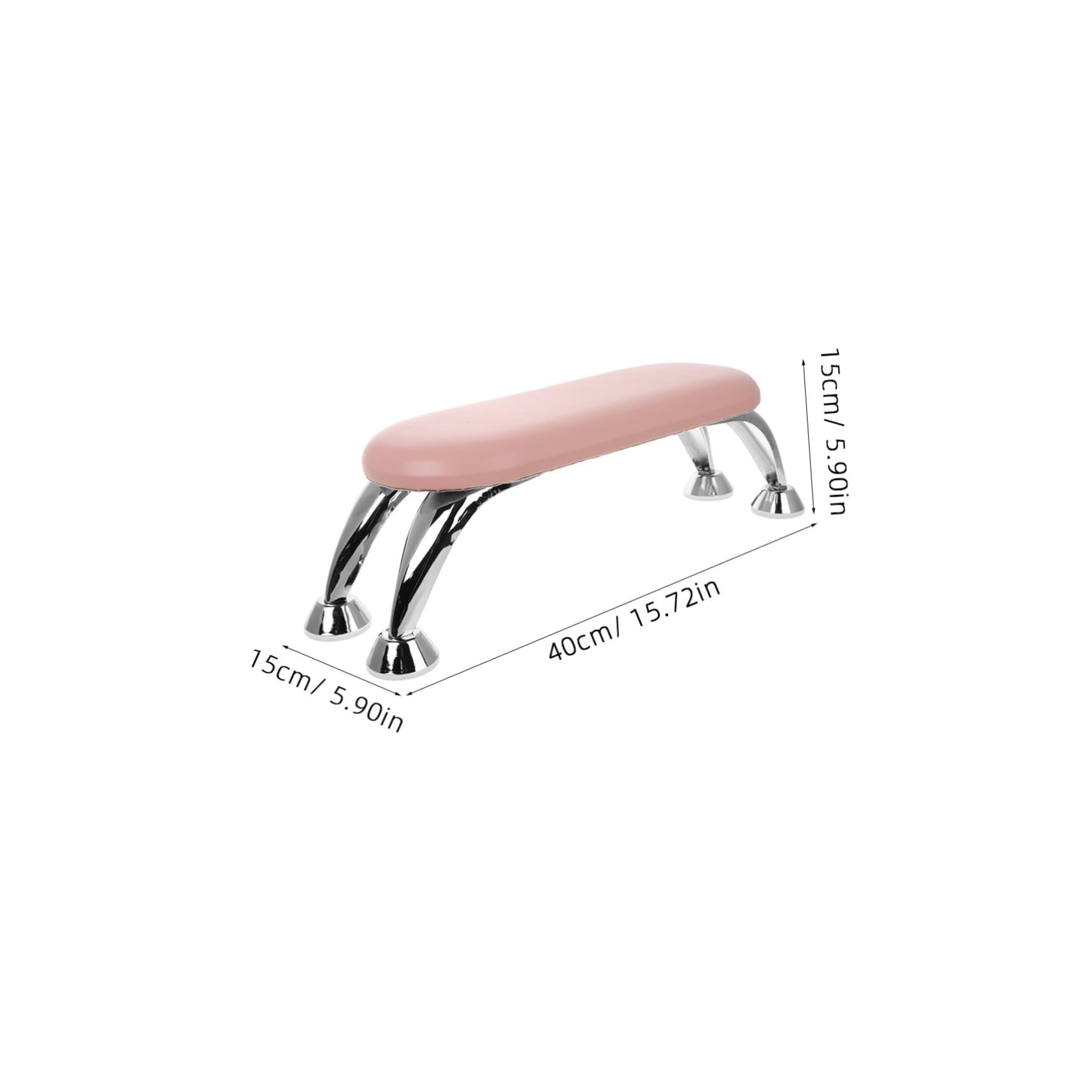 Poggiamani per Unghie Rosa in Pu e Ferro, Design Pratico, Compatto e Facile da Pulire, per Salone di Manicure e Formazione | Supporto per Nail Art, Design Pratico, Facile da Pulire, per Training Art